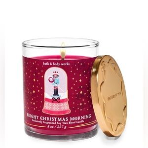 NEW Bath and Body Works ‘Bright Christmas Morning’ single wick candle